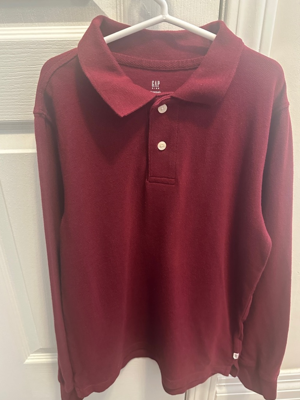 🎉BUNDLE 10 for $50🎉  GAP KIDS Burgundy Long-Sleeve Polo